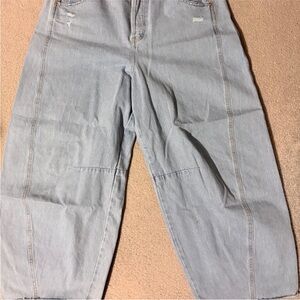 Universal Thread Light Blue Wide Leg Boyfriend Jeans